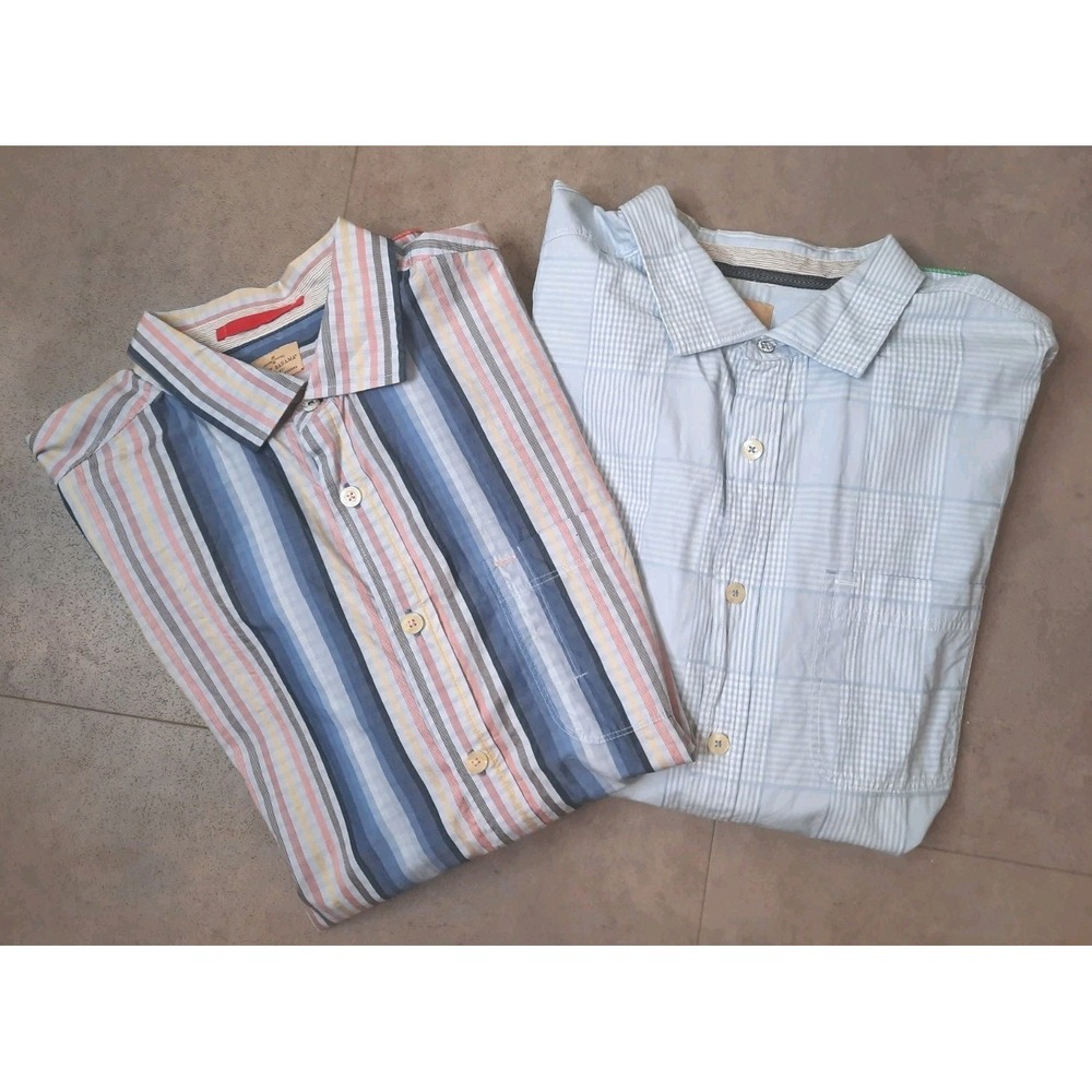 2 Tommy Bahama Long Sleeve Button Down Mens Size XL Bundle Of 2 Office Wear - Picture 2 of 16